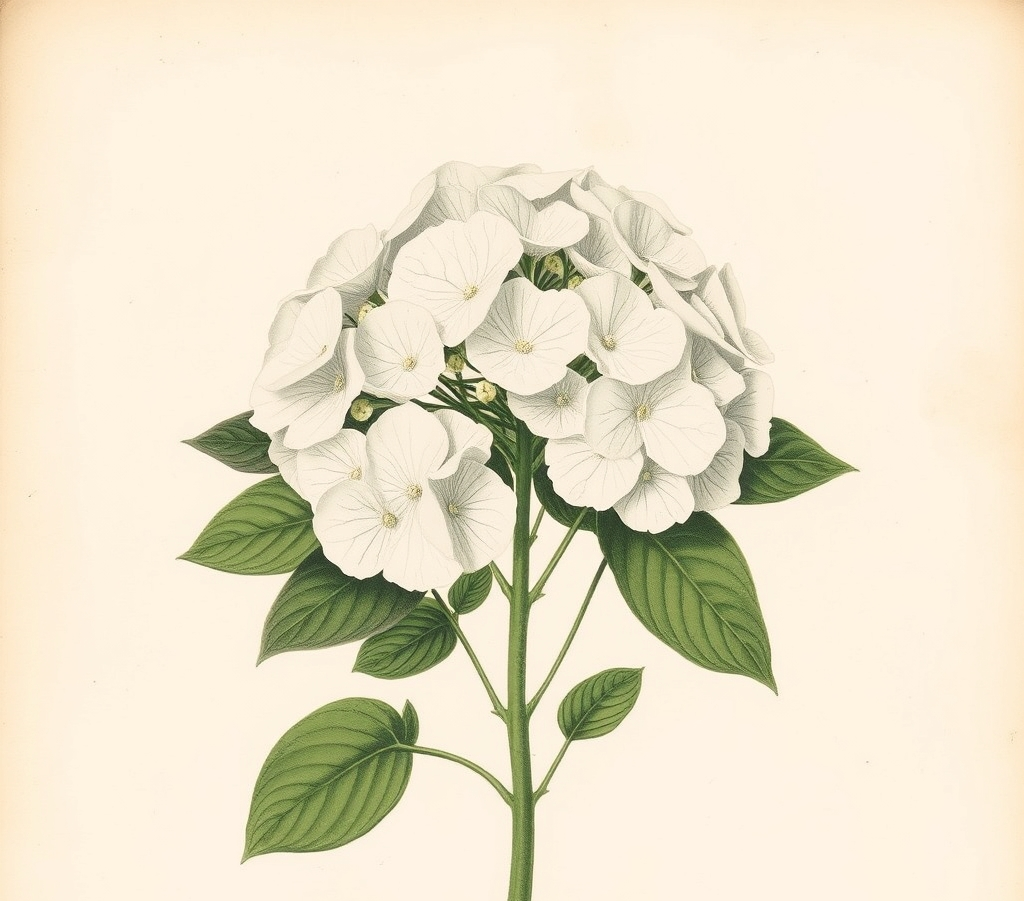 Hydrangea Mophead White Potted Hedging 8/12in 20/
