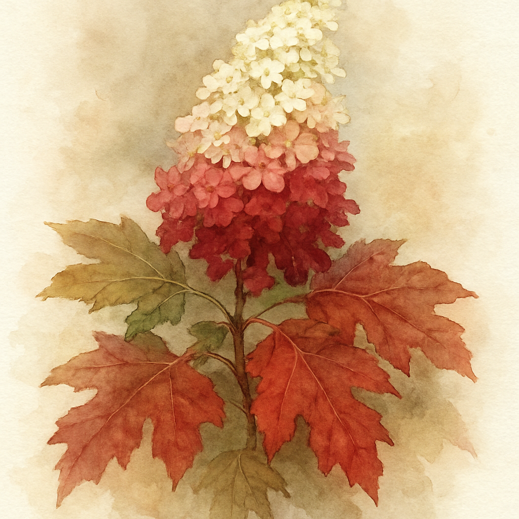 Hydrangea quercifolia ‘Ruby Slippers’