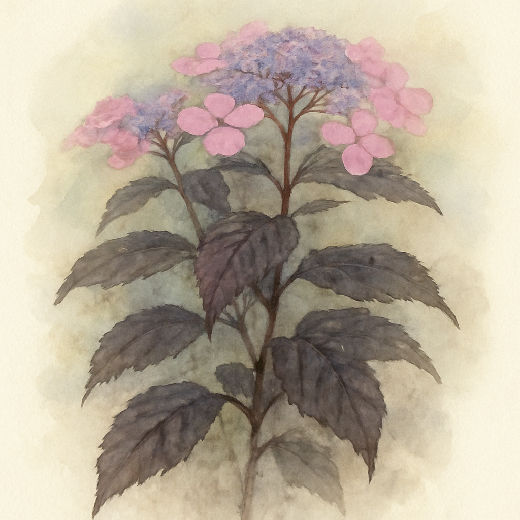 Hydrangea Serrata Choco Black Velvet