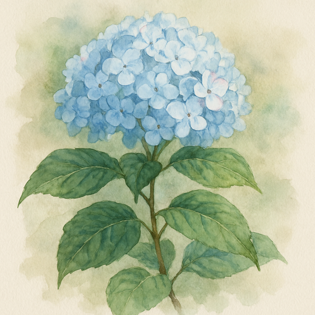 Hydrangea serrata 'Magic Pillow' Mountain Hydrangea