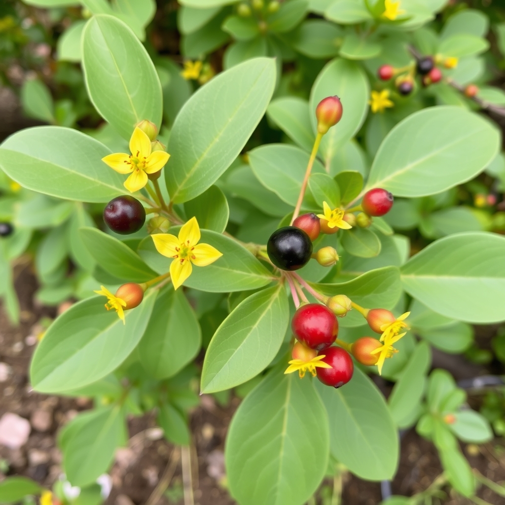 TUTSAN Hypericum androsaemum