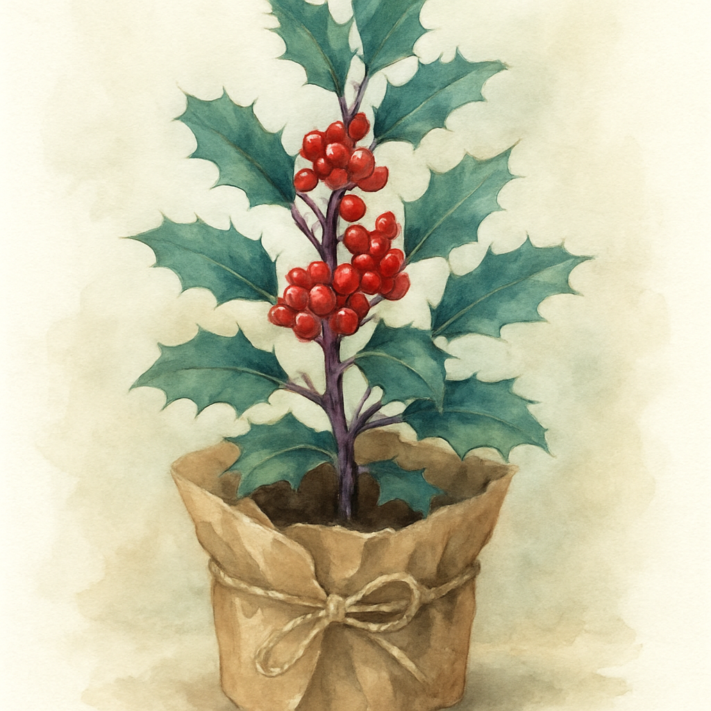 Ilex × meserveae 'Blue Maid'