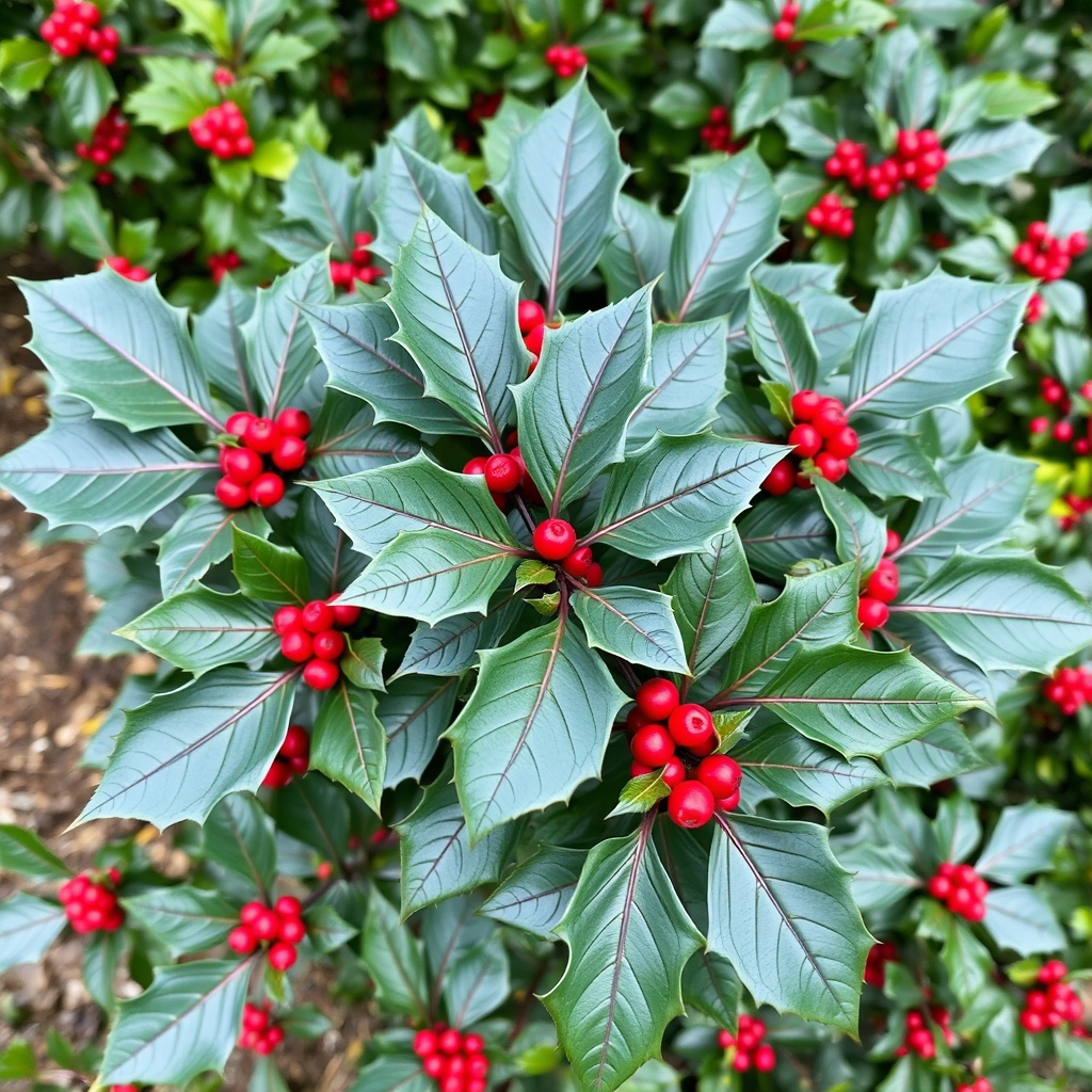 Ilex × meserveae Blue Princess
