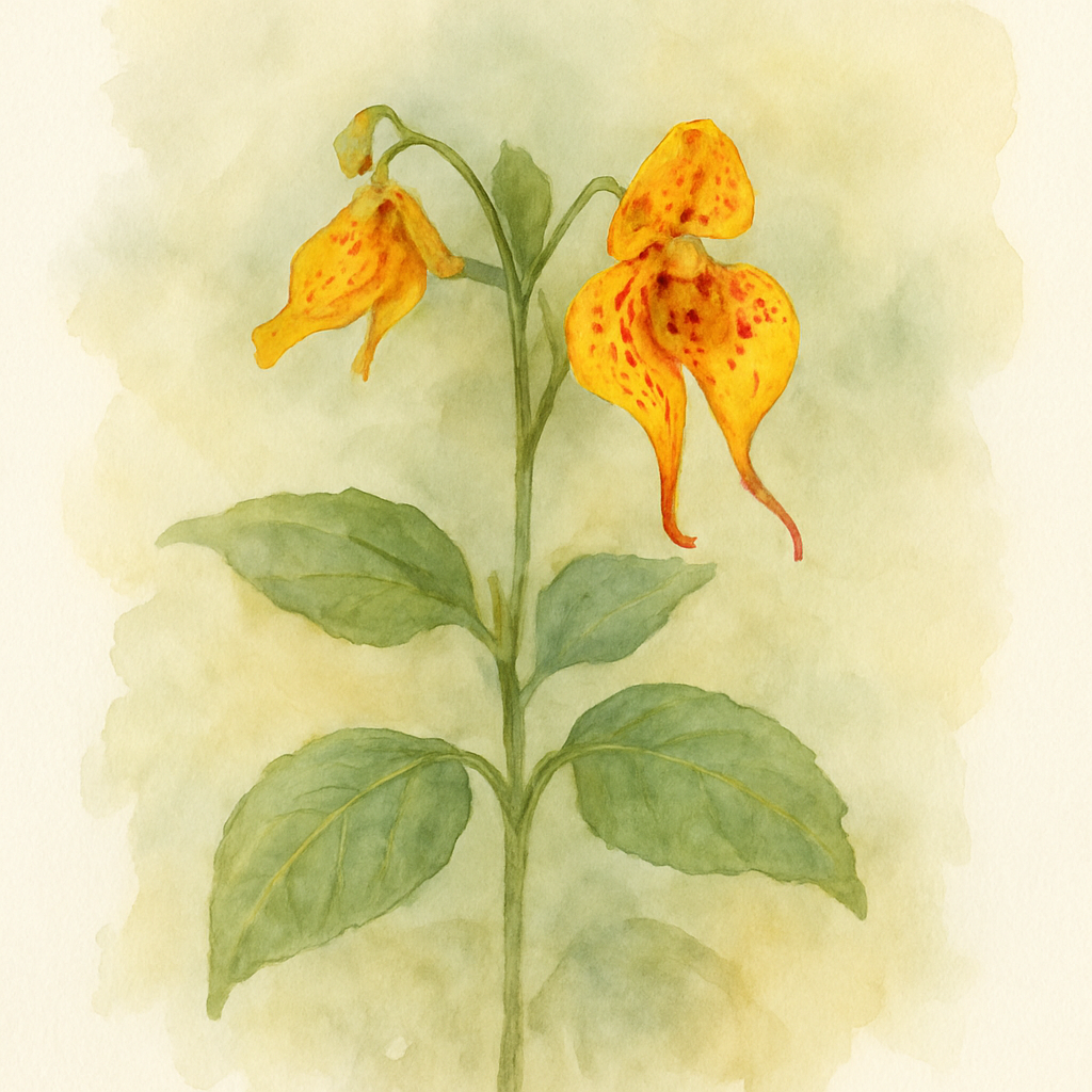Impatiens auricoma x bicaudata