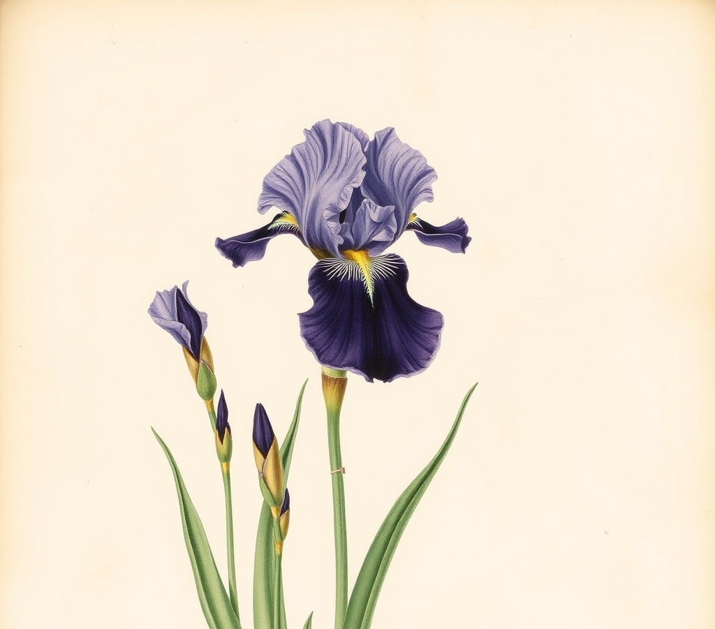 Bearded Iris ‘Midsummer Night’s Dream’