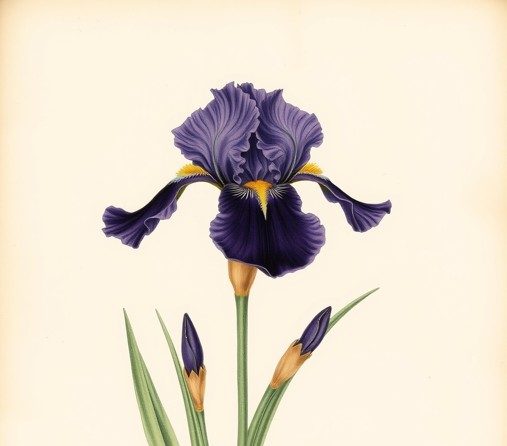 Bearded Iris ‘Obsidian’
