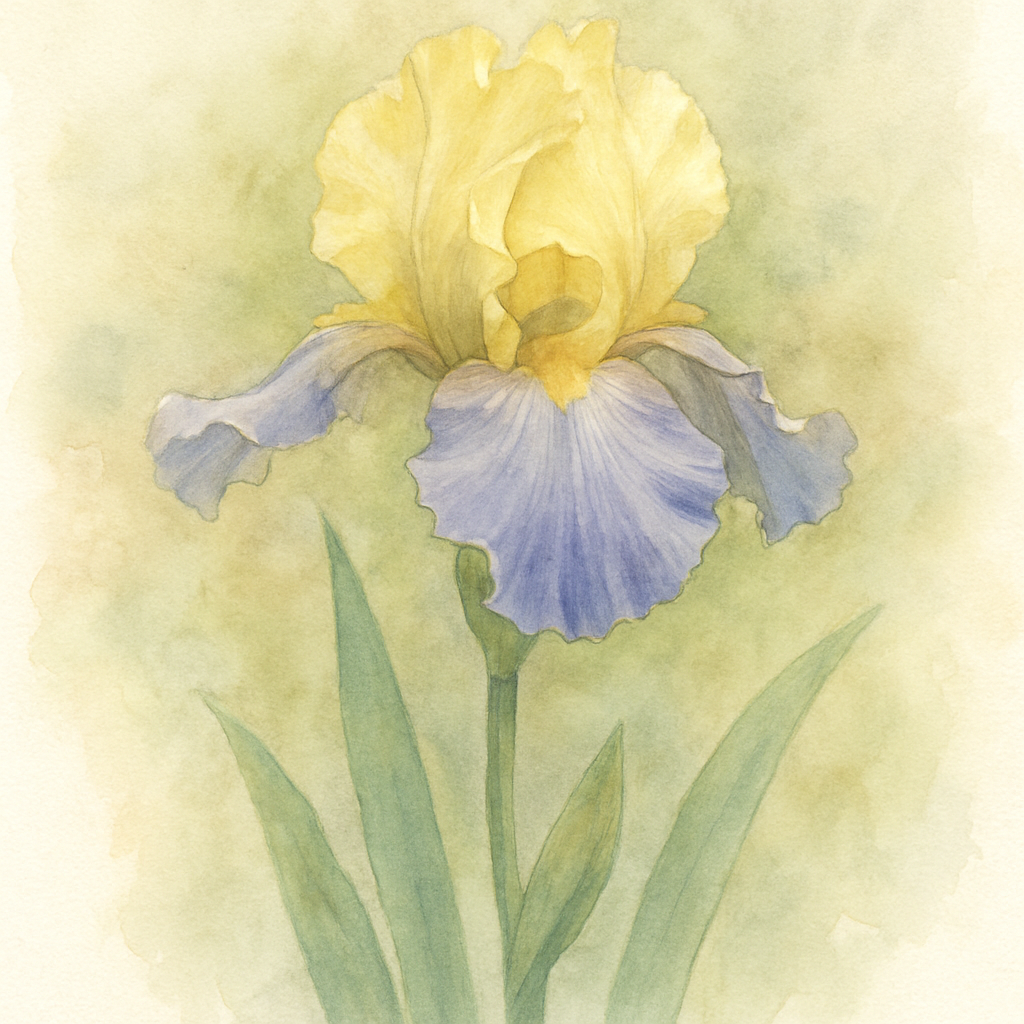 Bearded Iris ‘Saphir Jaune’