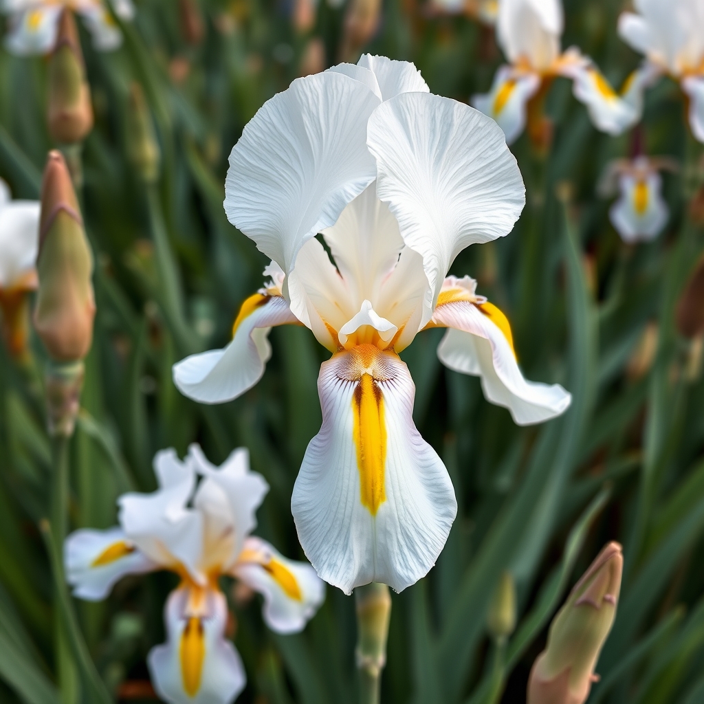 Dutch Iris ‘White Excelsior’