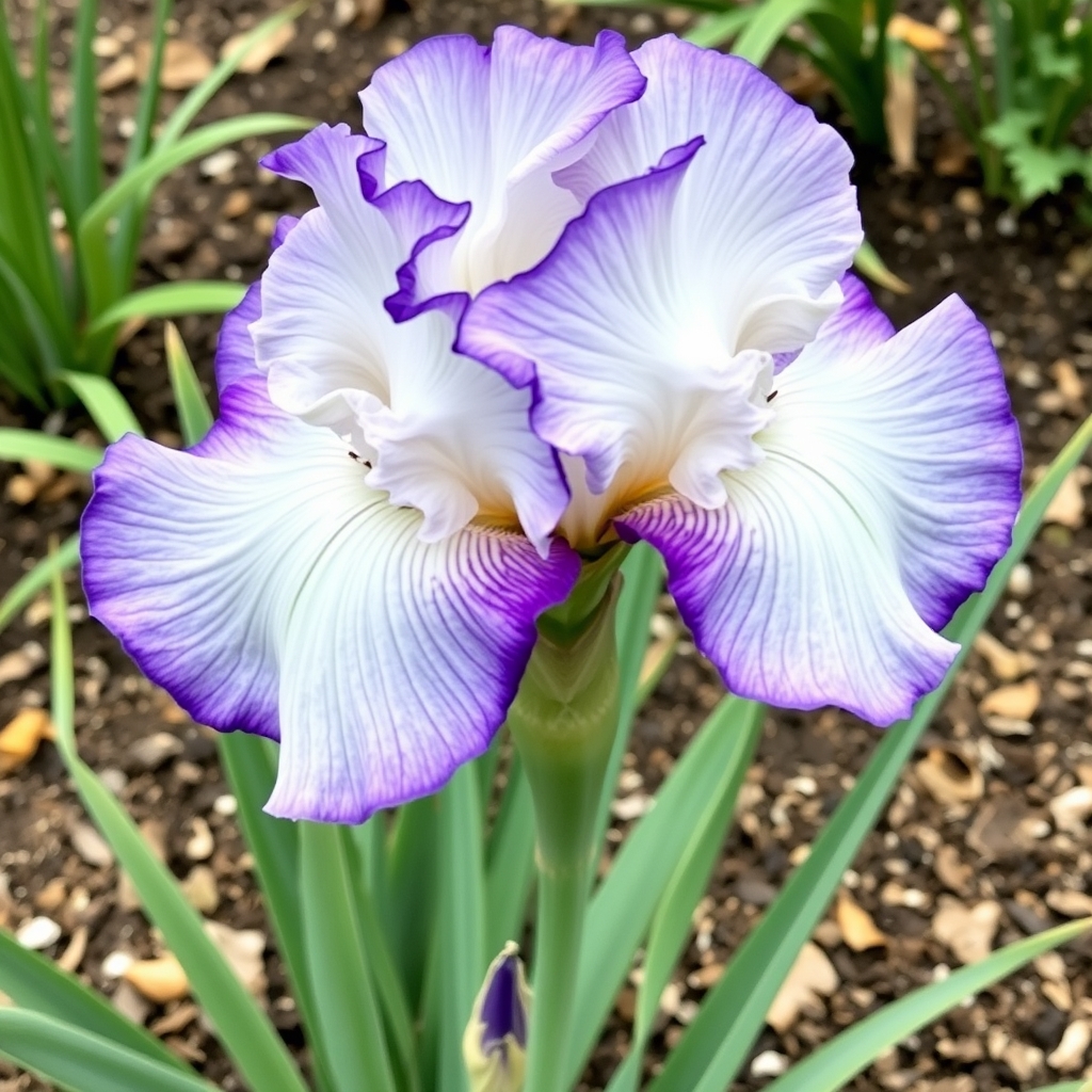 Iris Ensata 'Frosted Intrigue'