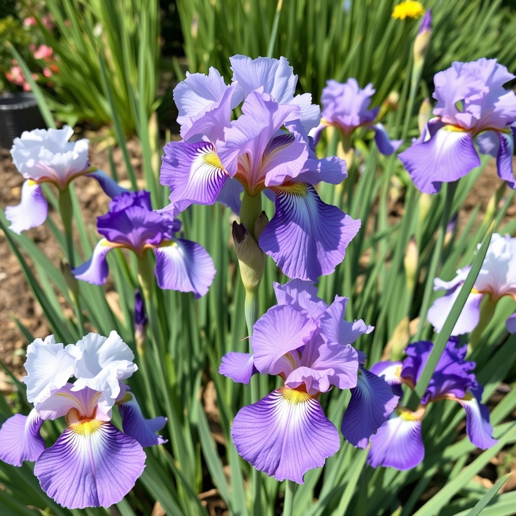 Iris ensata mixed