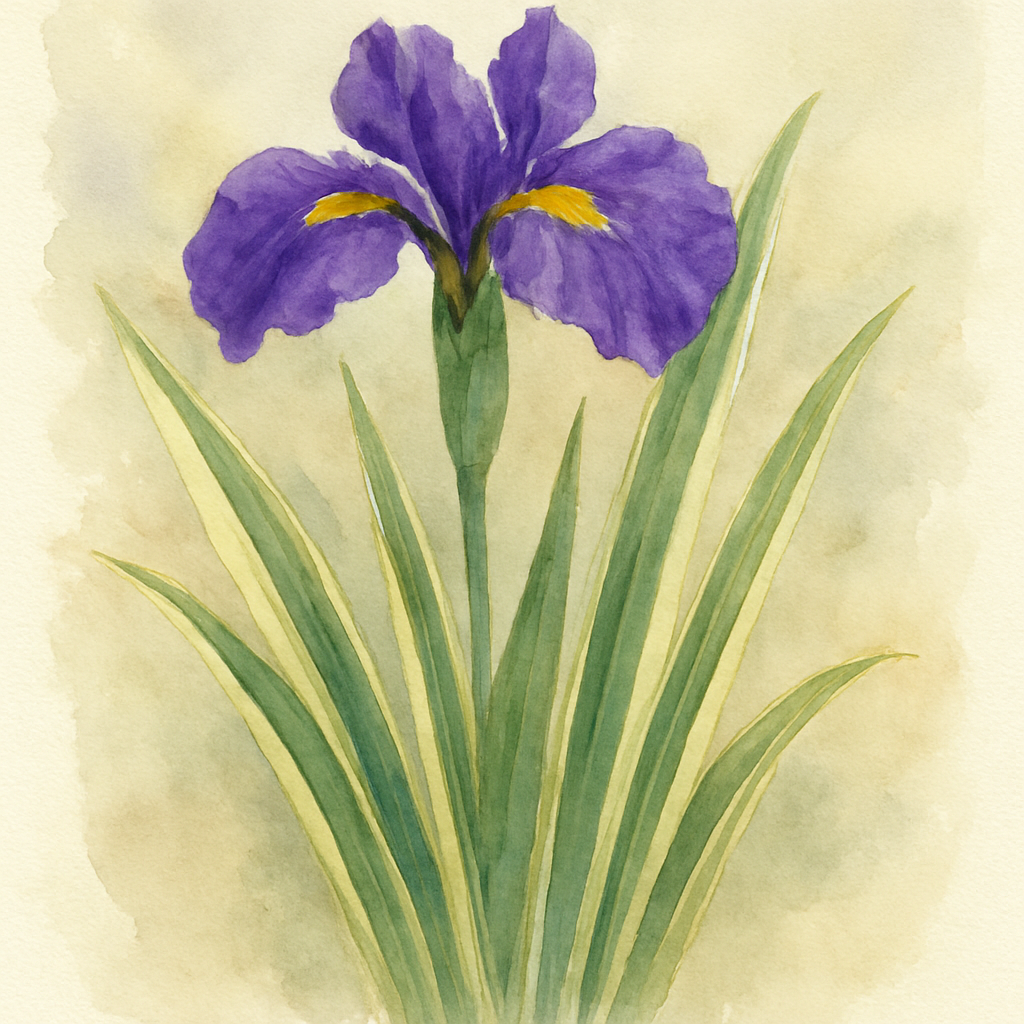Iris ensata Variegata