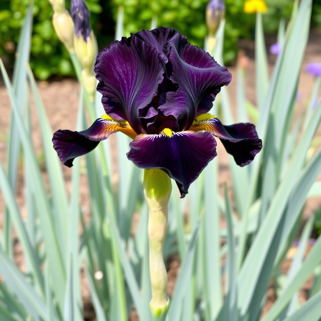 Bearded Iris Black Swan