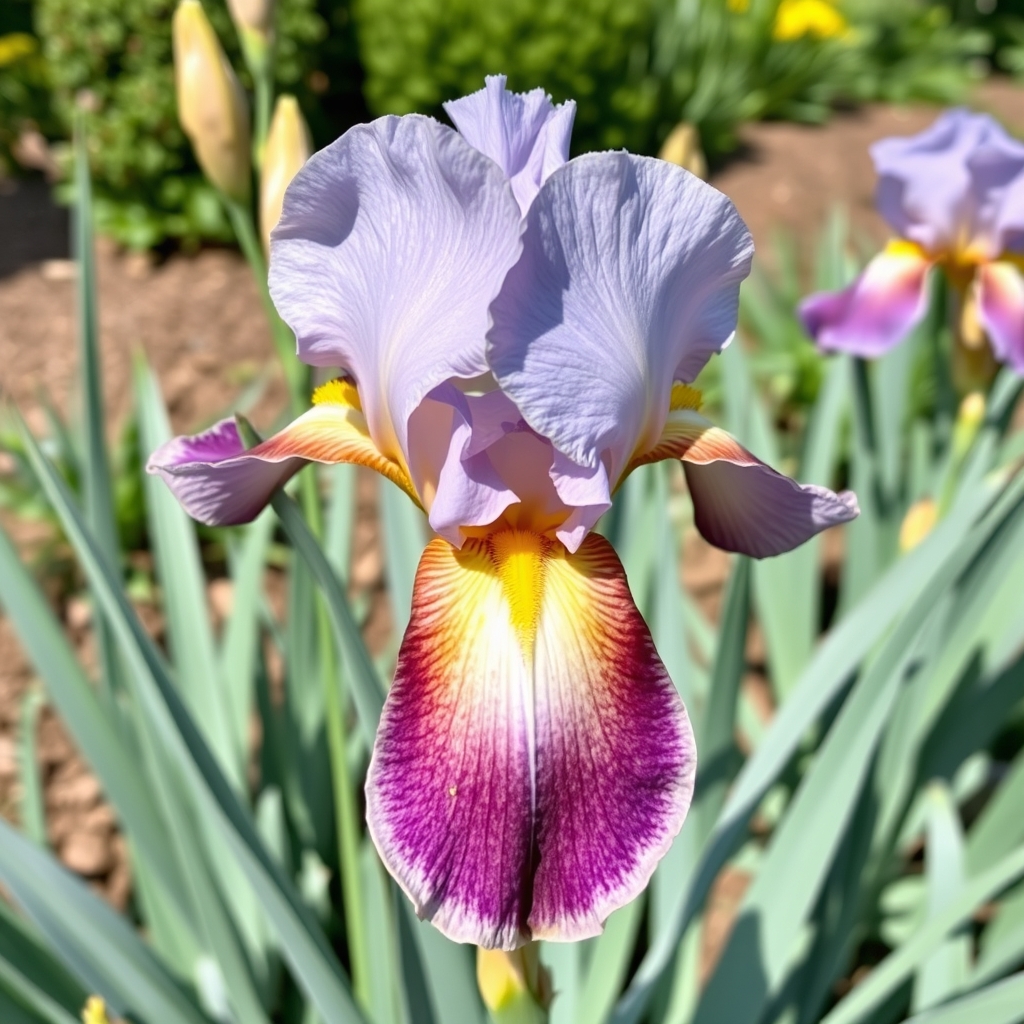 Iris germanica Quaker Lady