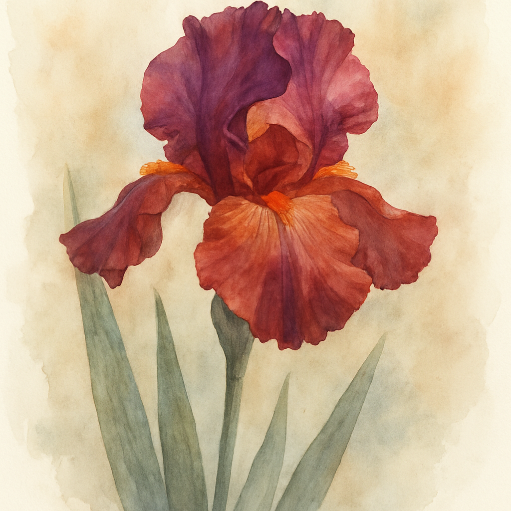 Iris 'Glowing Embers'