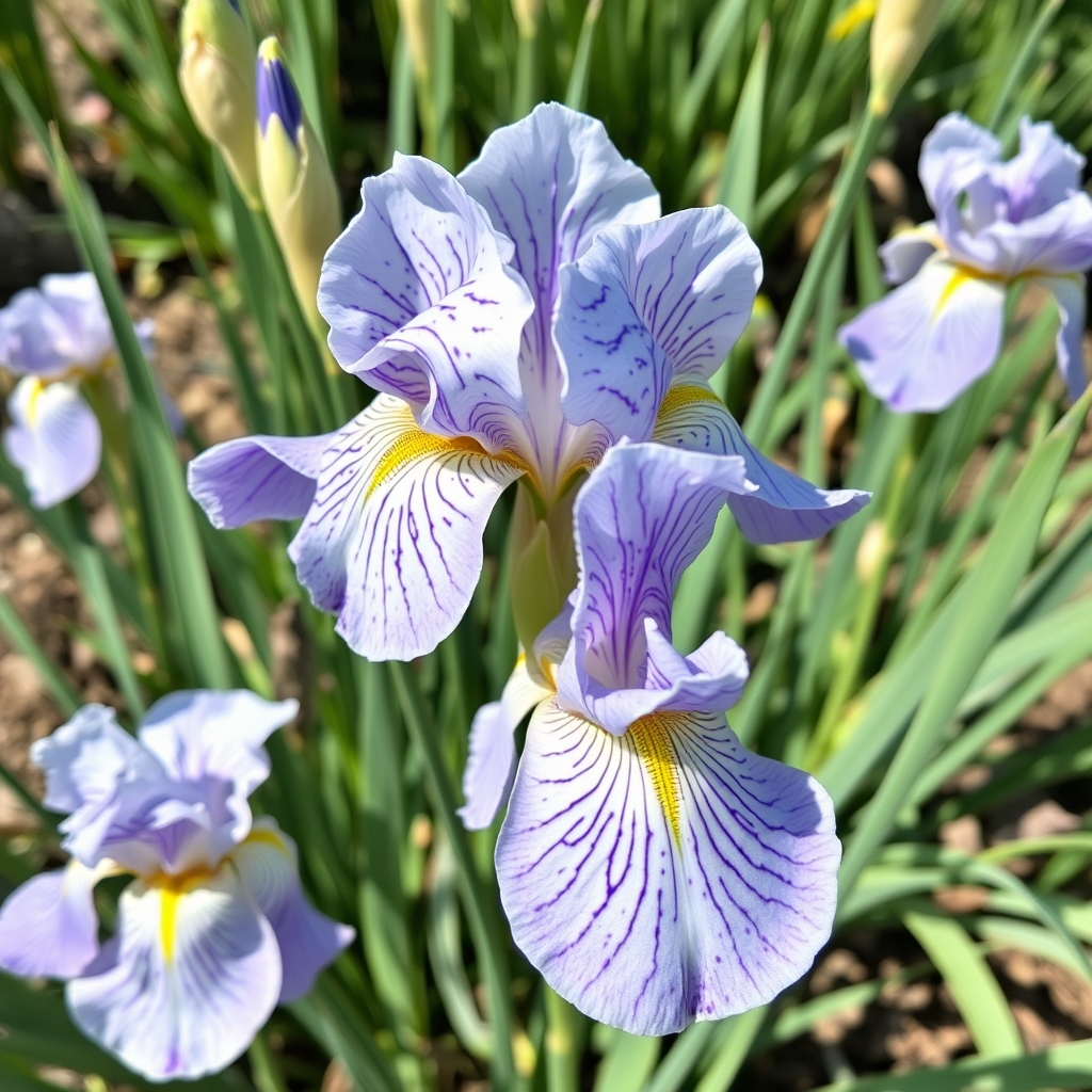 Iris laevigata Mottled Beauty
