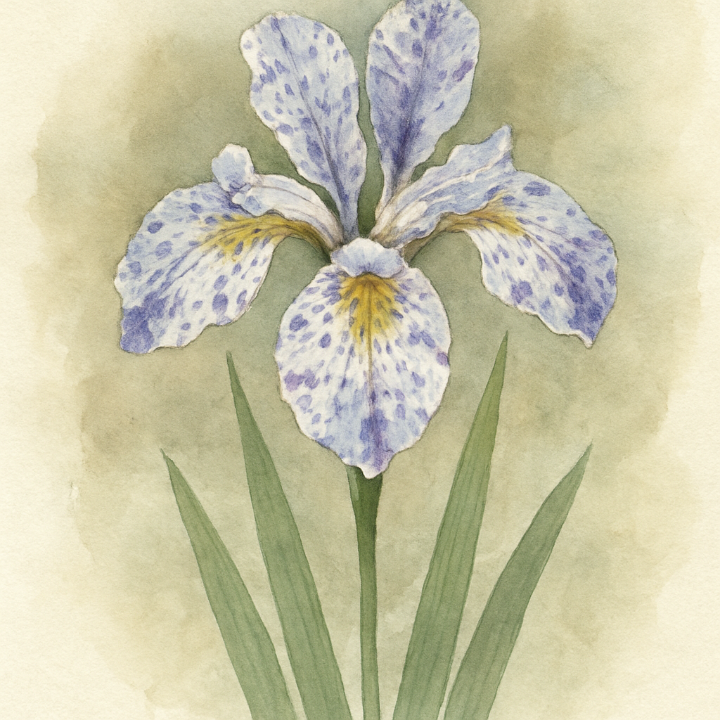 Iris laevigata Mottled Beauty