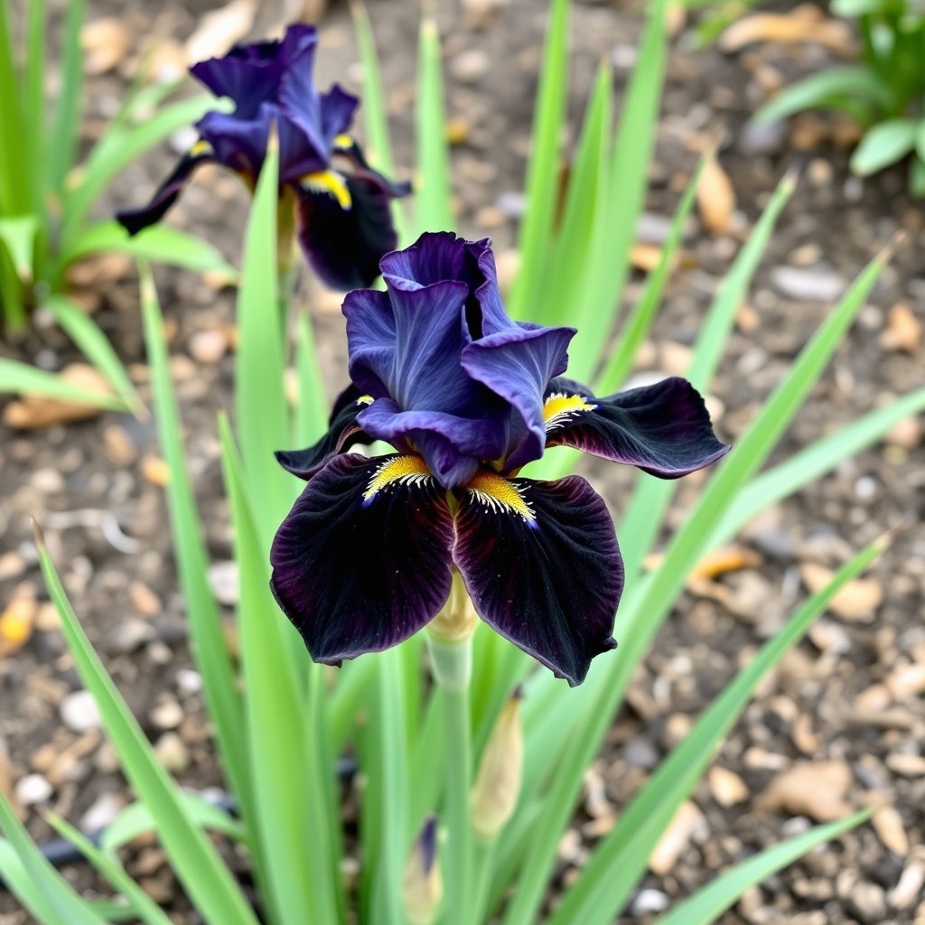 Iris louisiana Black Gamecock