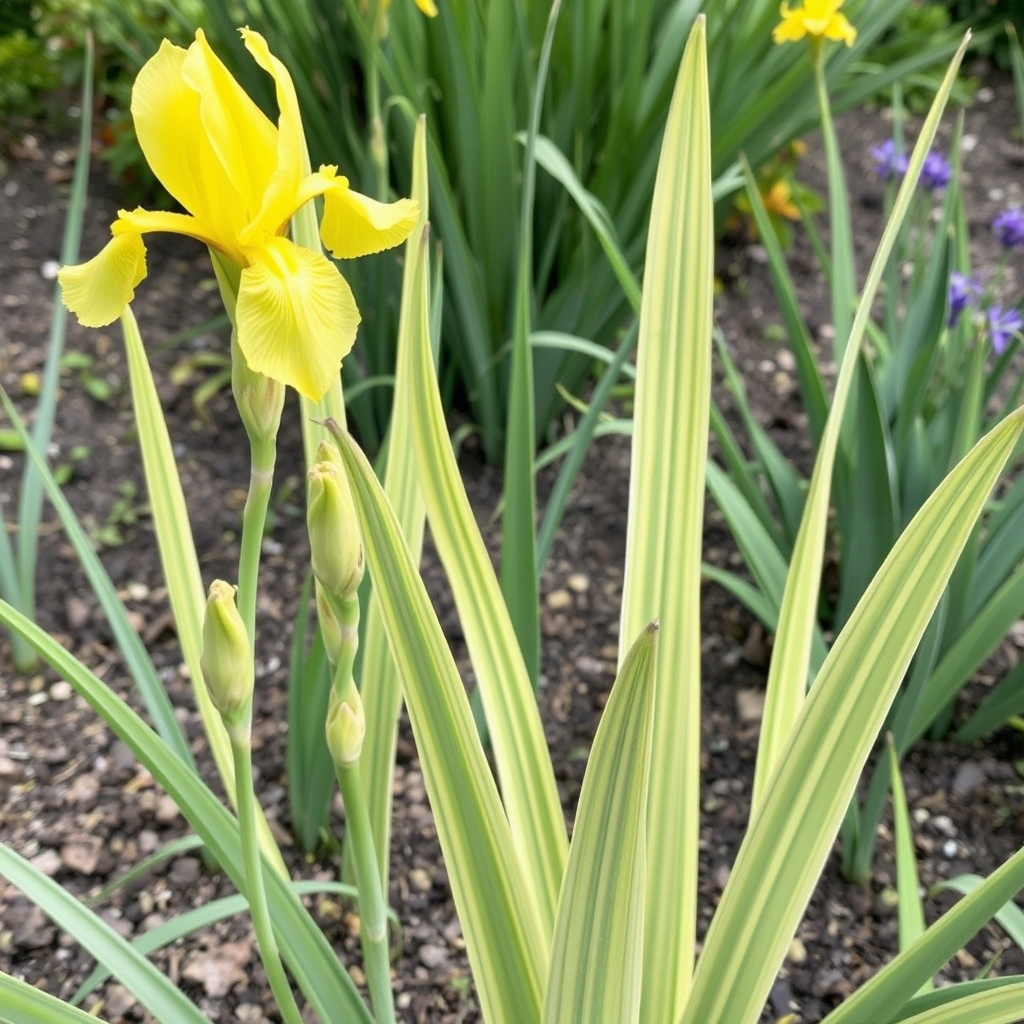Iris pseudacorus Variegata