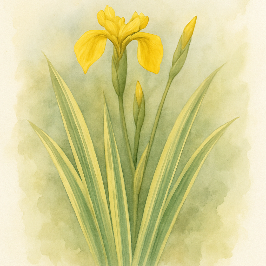 Iris pseudacorus Variegata