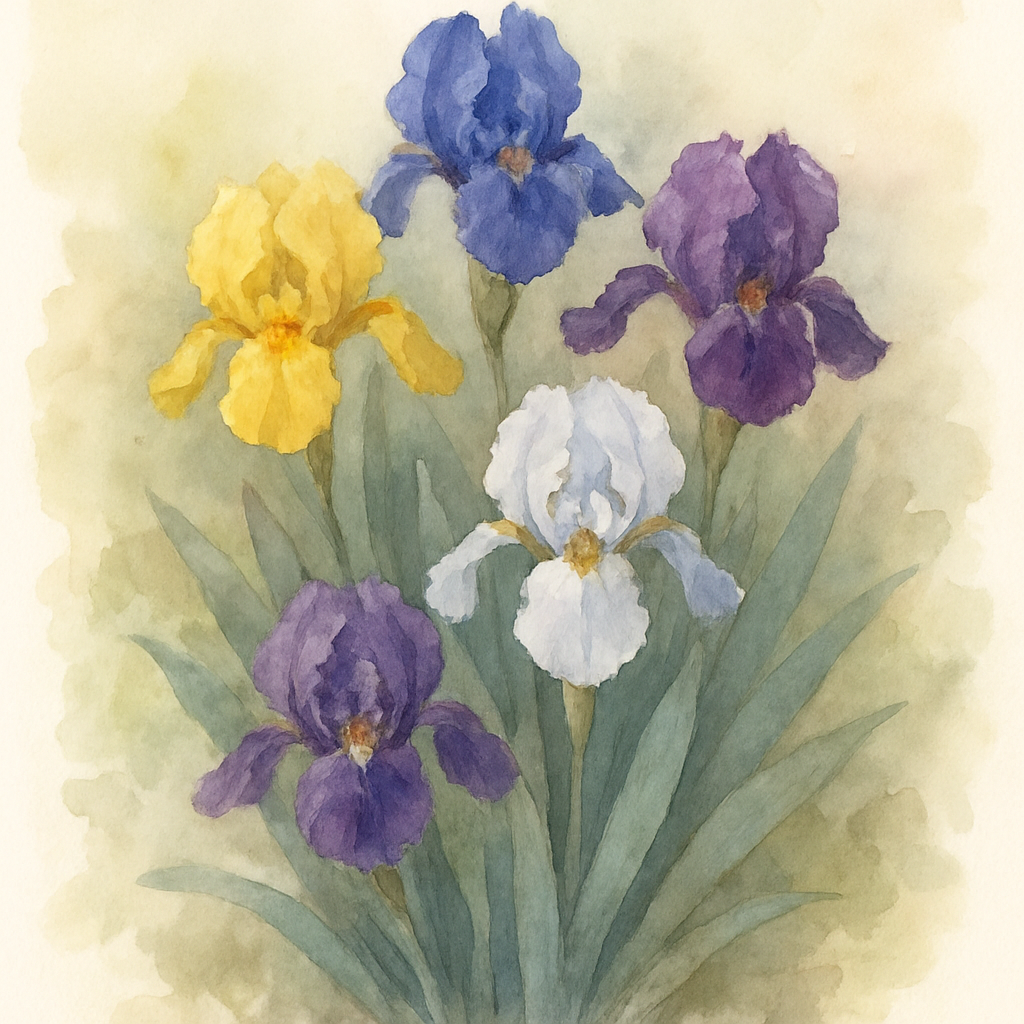 Iris pumila hybrids