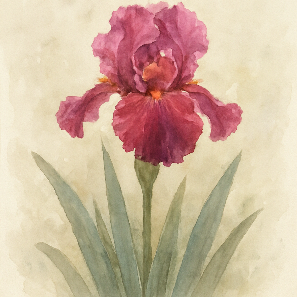 IRIS Red Orchid