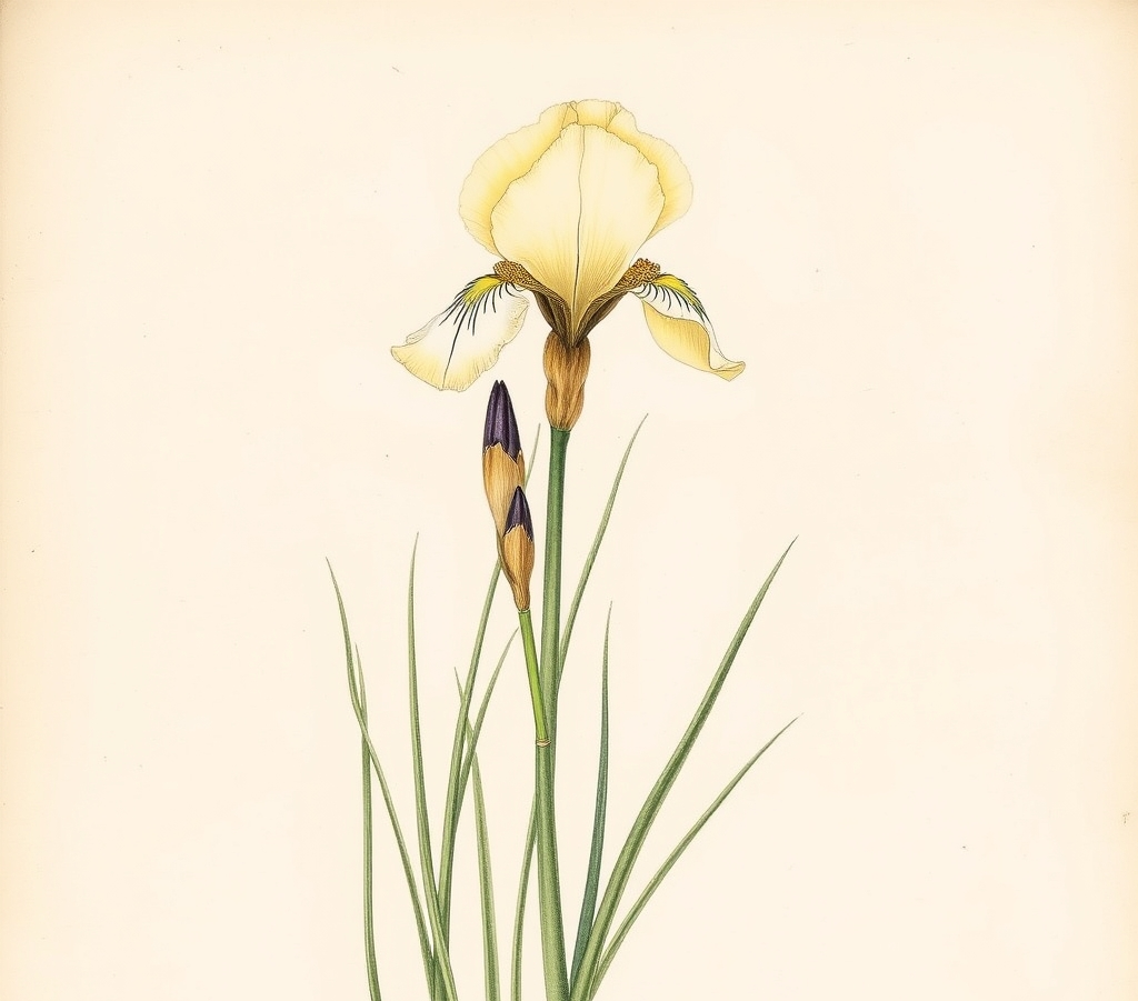 Iris siberica Button Moon