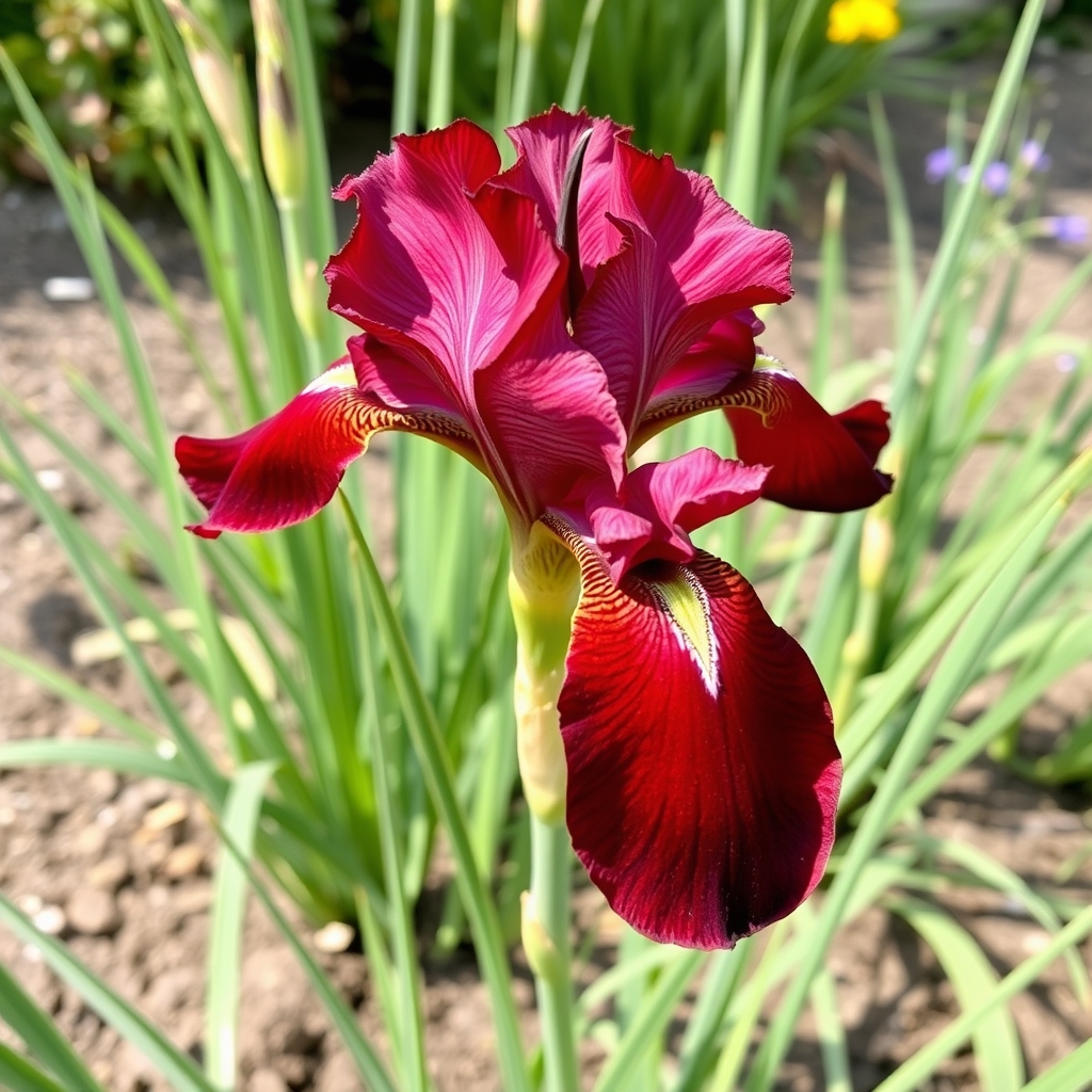 Iris sibirica ‘Melton Red Flare’