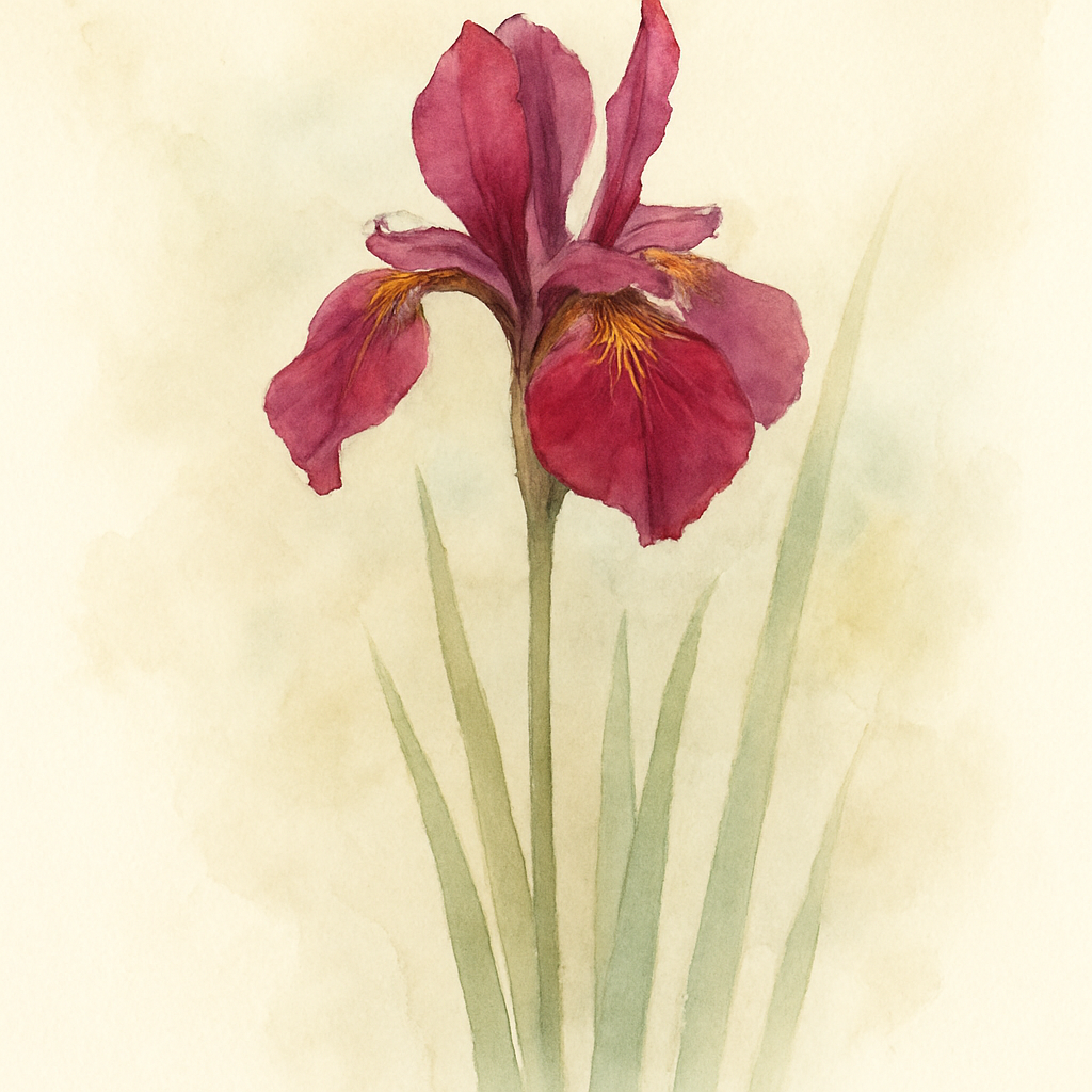 Iris sibirica ‘Melton Red Flare’
