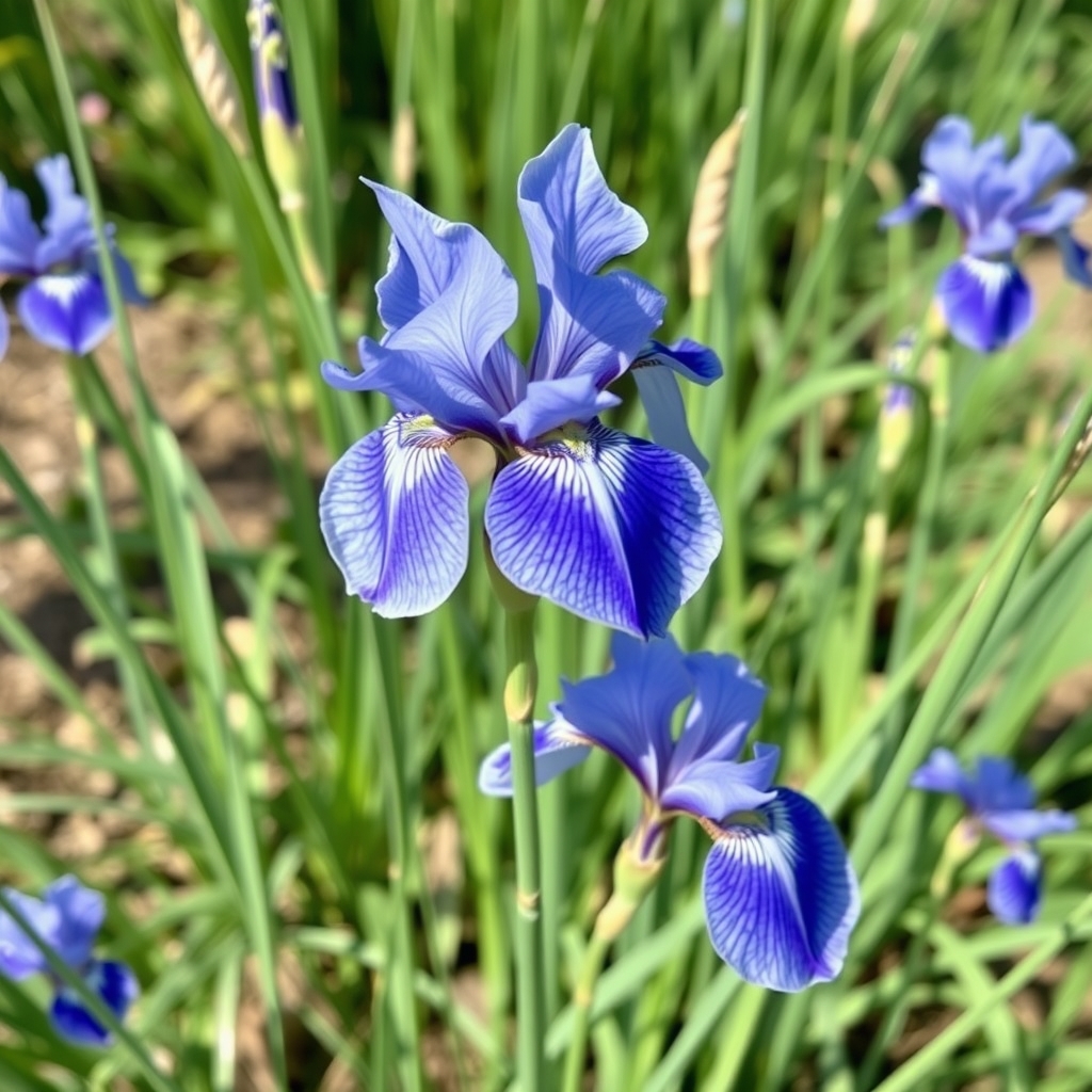 Iris sibirica Flight of Butterflies