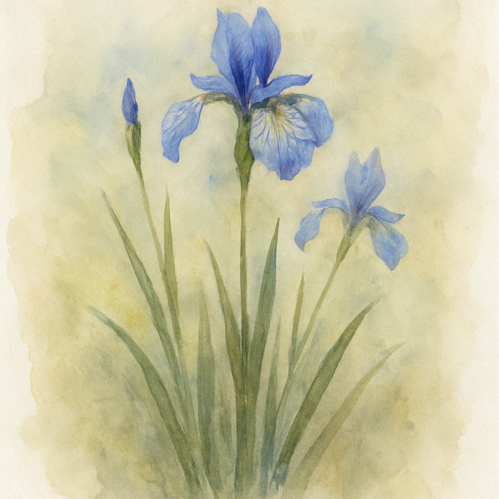 Iris sibirica Flight of Butterflies