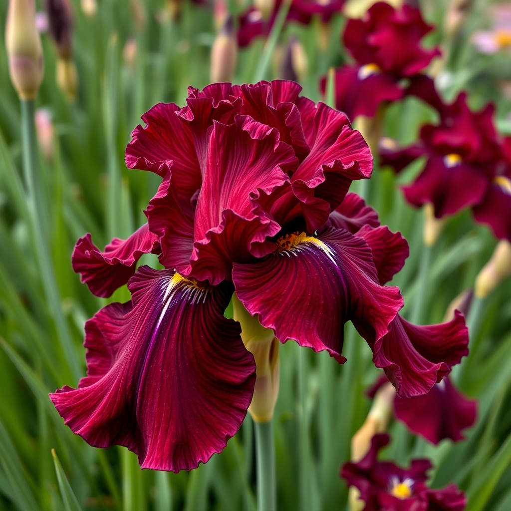 Iris sibirica Ruffled Velvet