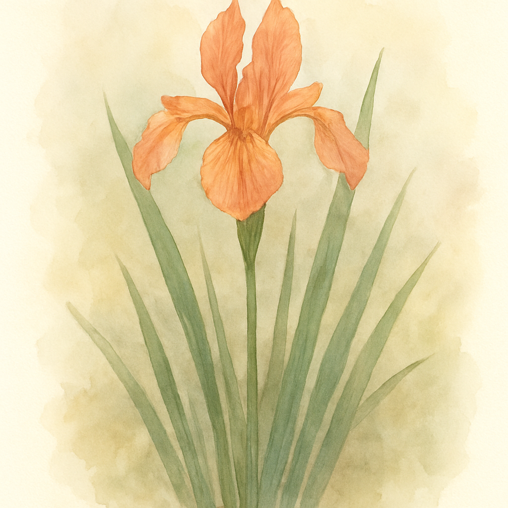 Iris spuria 'Salmon Sunset'