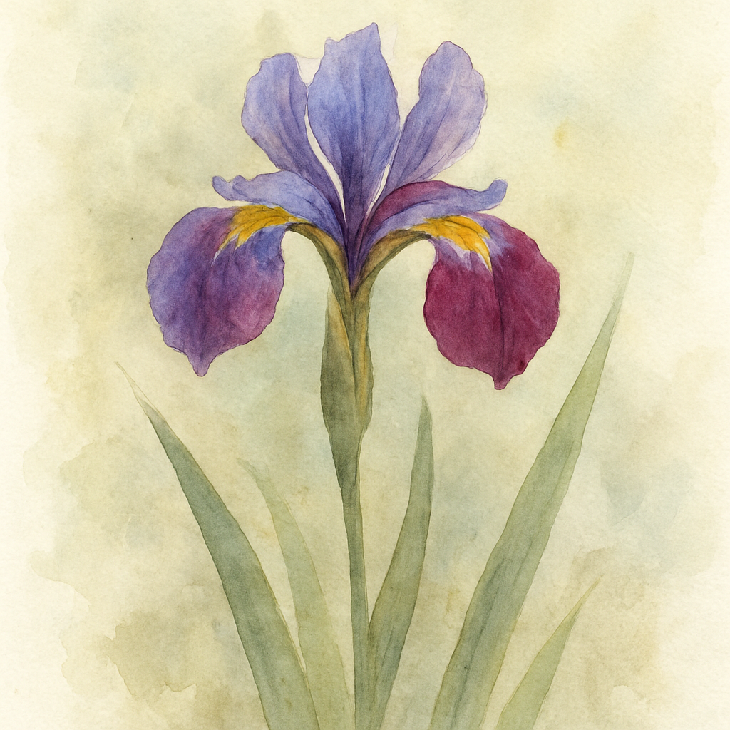 Iris versicolor mixed