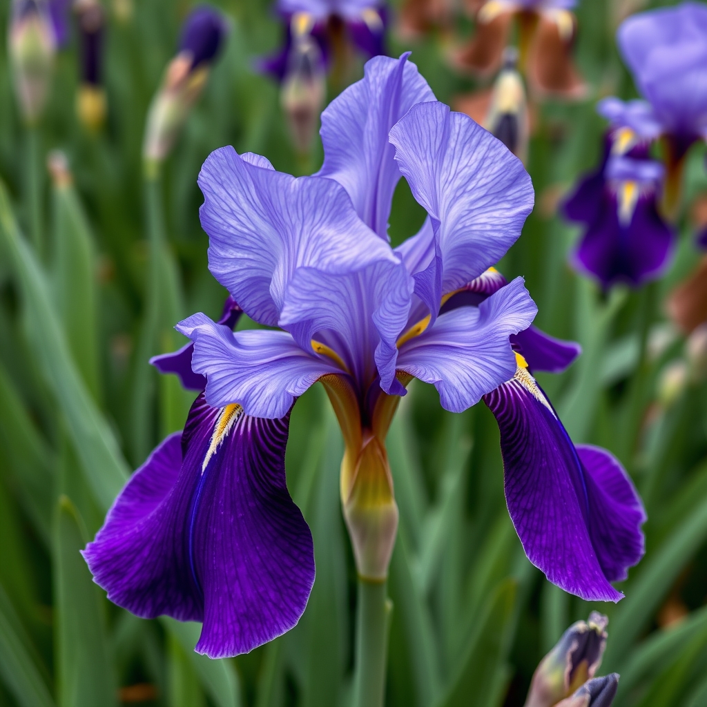 Iris versicolor Mysterious Monique