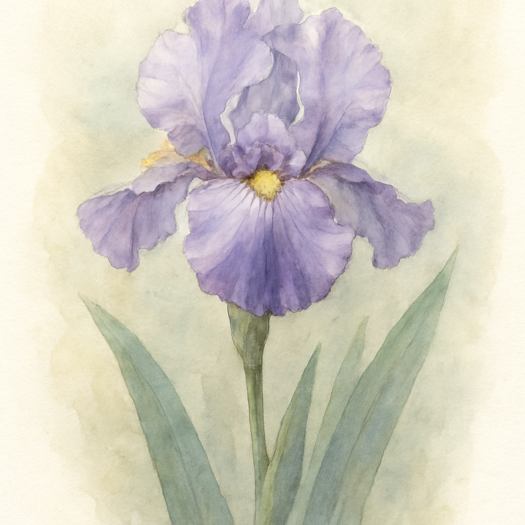 Iris 'Violet Icing'