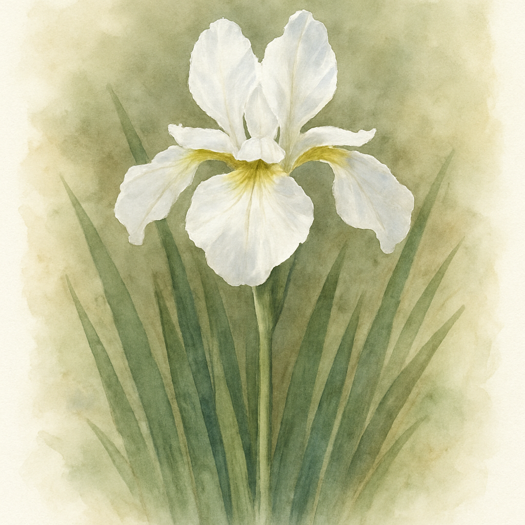 Iris White Swirl