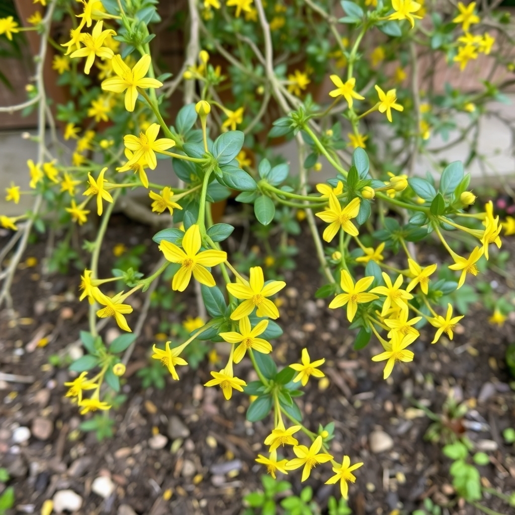 Jasminum Nudiflorum Winter Jasmine Potted Shrubs