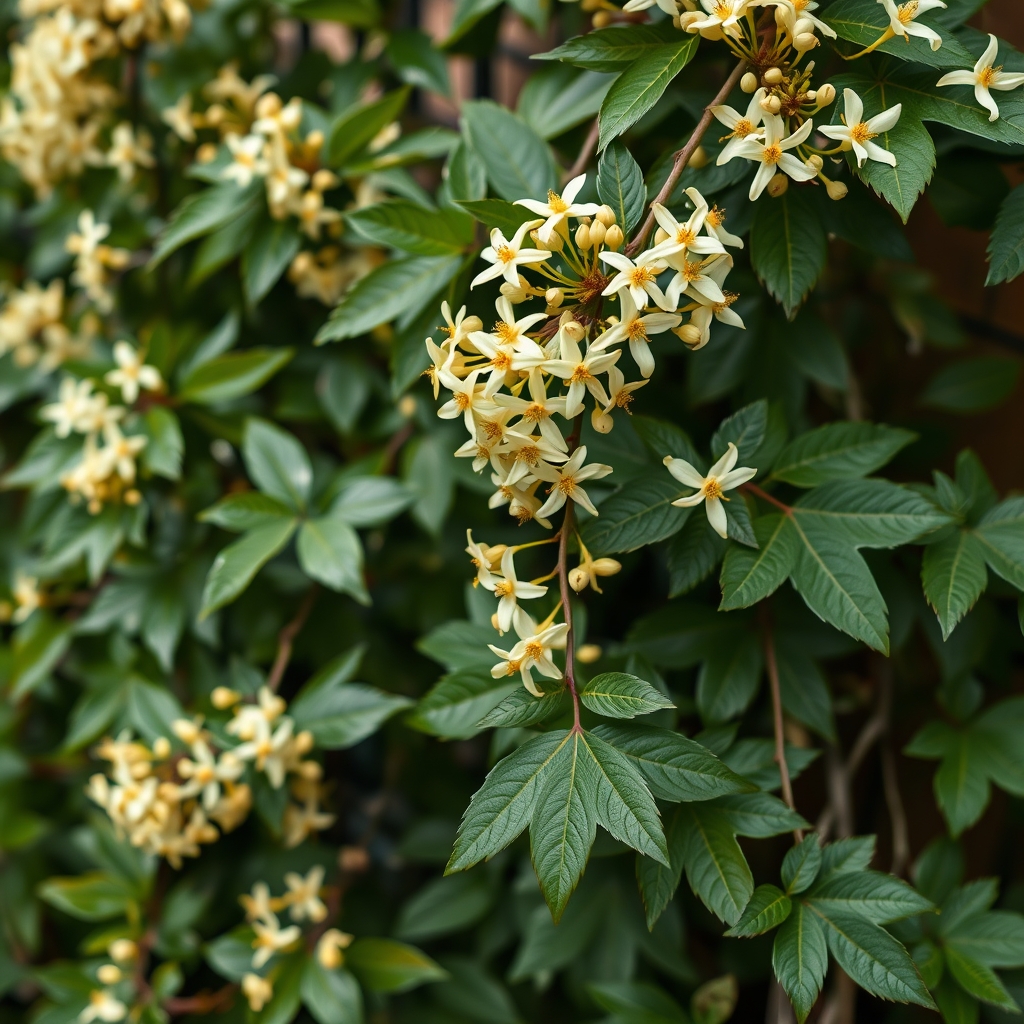 Jasminum officinale 'Clotted Cream' 5ft tall plants in large pots
