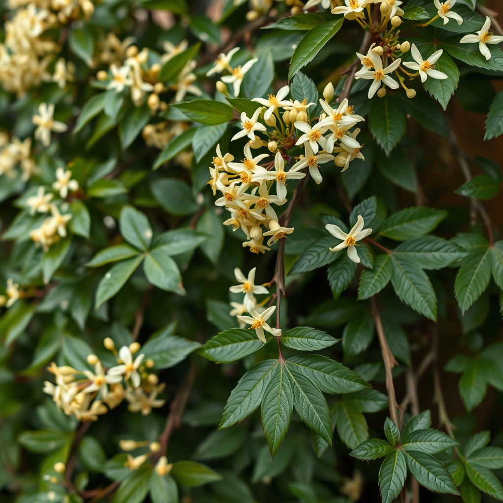 Jasminum officinale 'Clotted Cream' Eco-loop pots 5-6ft tall plants in large pots