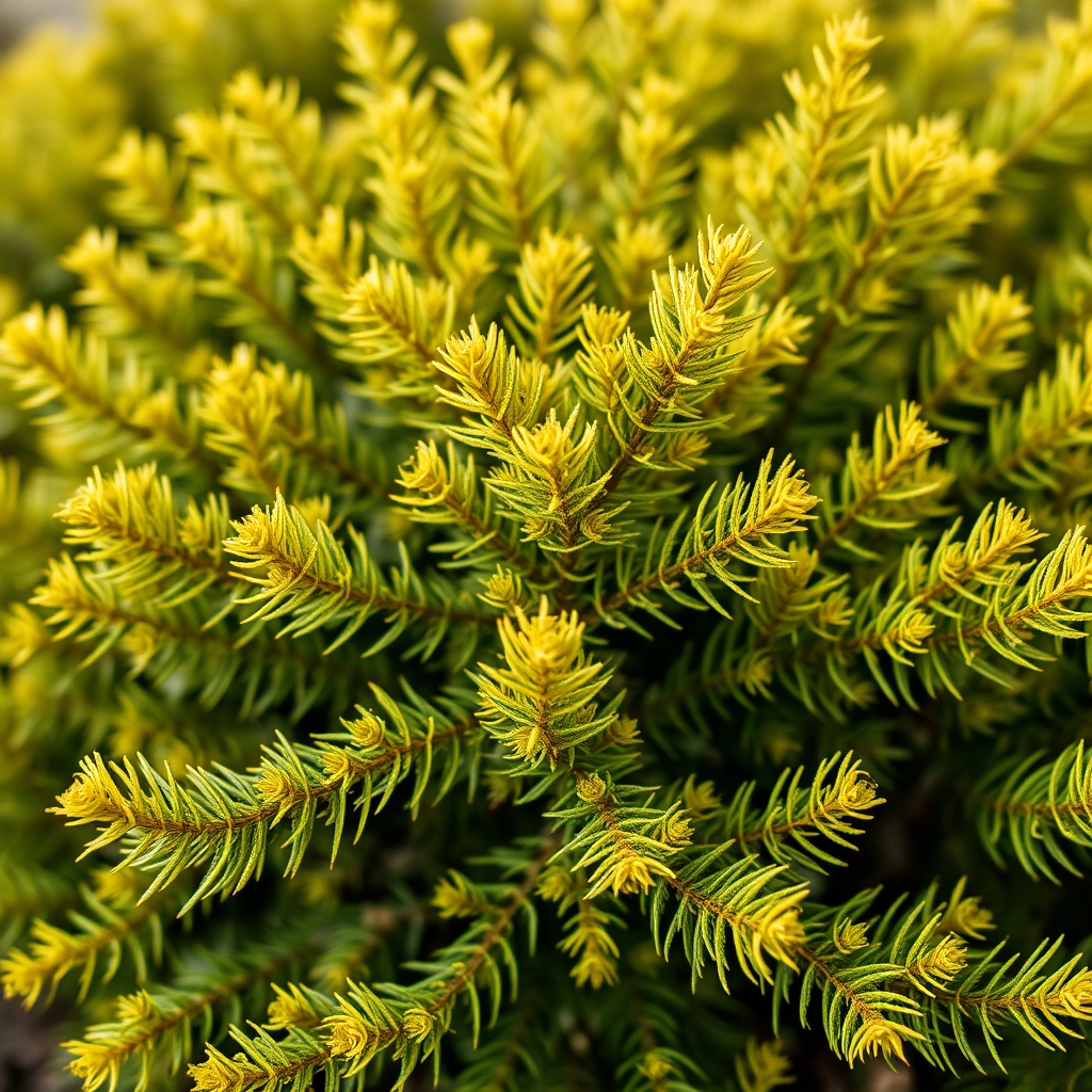 Juniperus x media ‘Gold Sovereign’