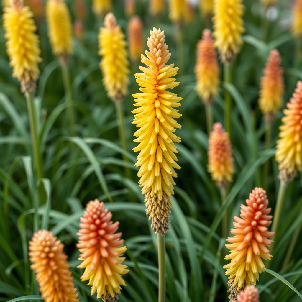 Kniphofia Lemon Popsicle