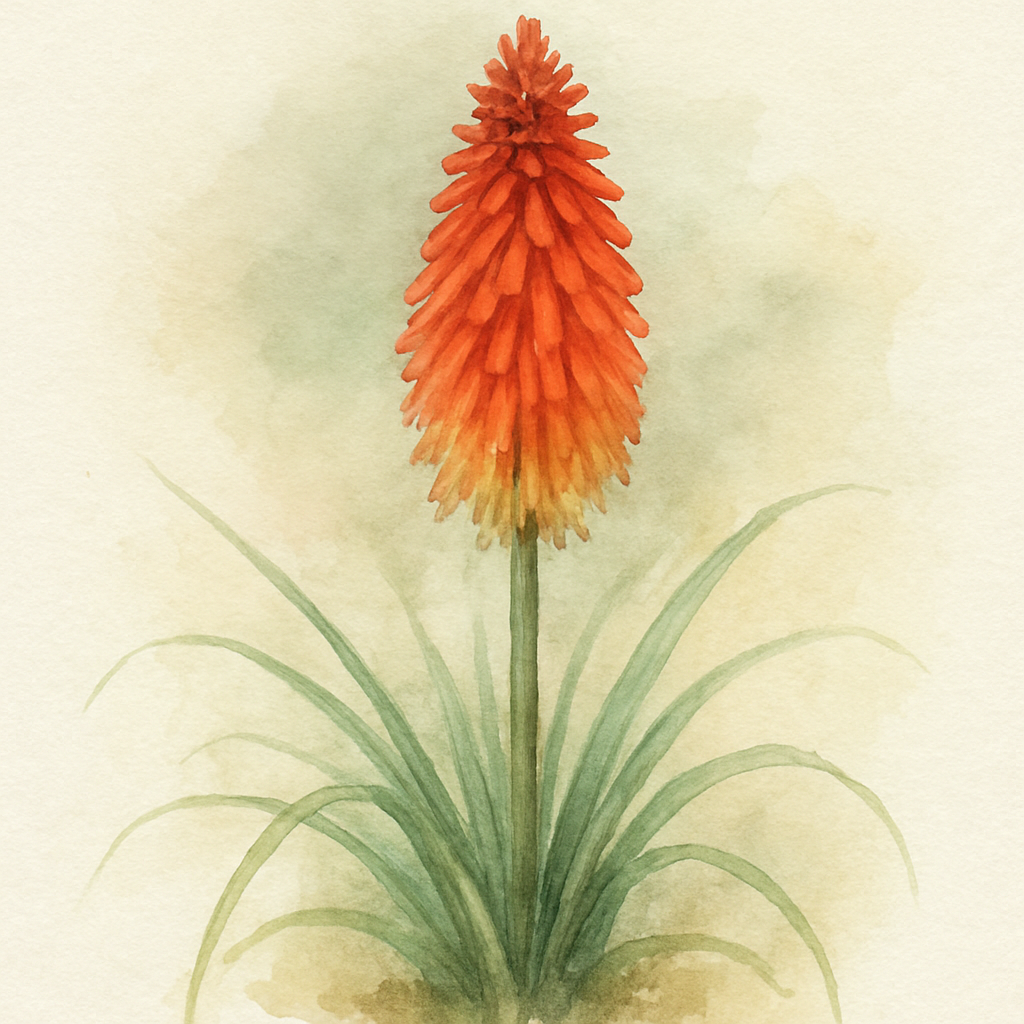 Kniphofia 'Redhot Popsicle'