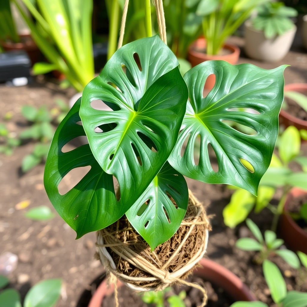 Kokedama Monstera