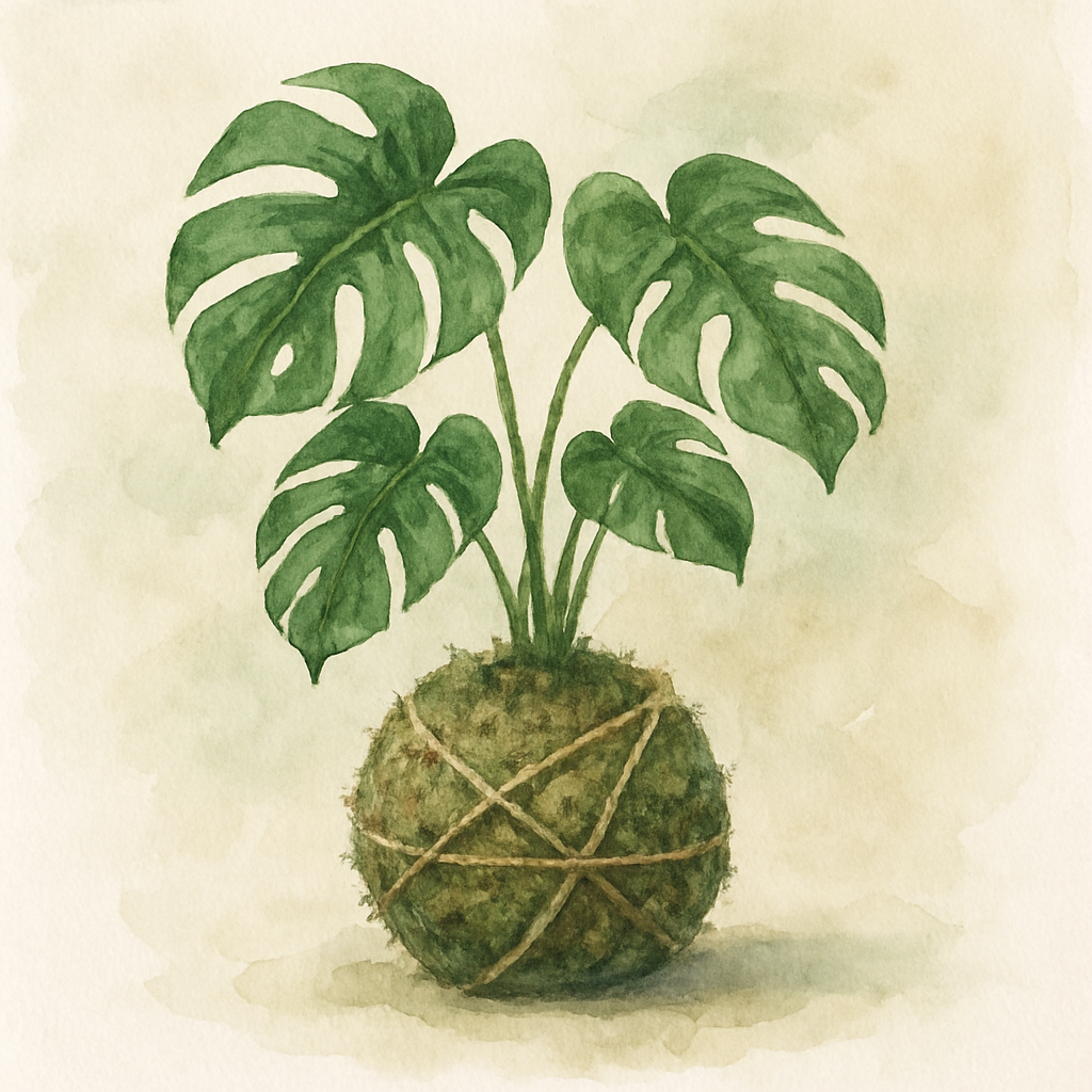 Kokedama Monstera