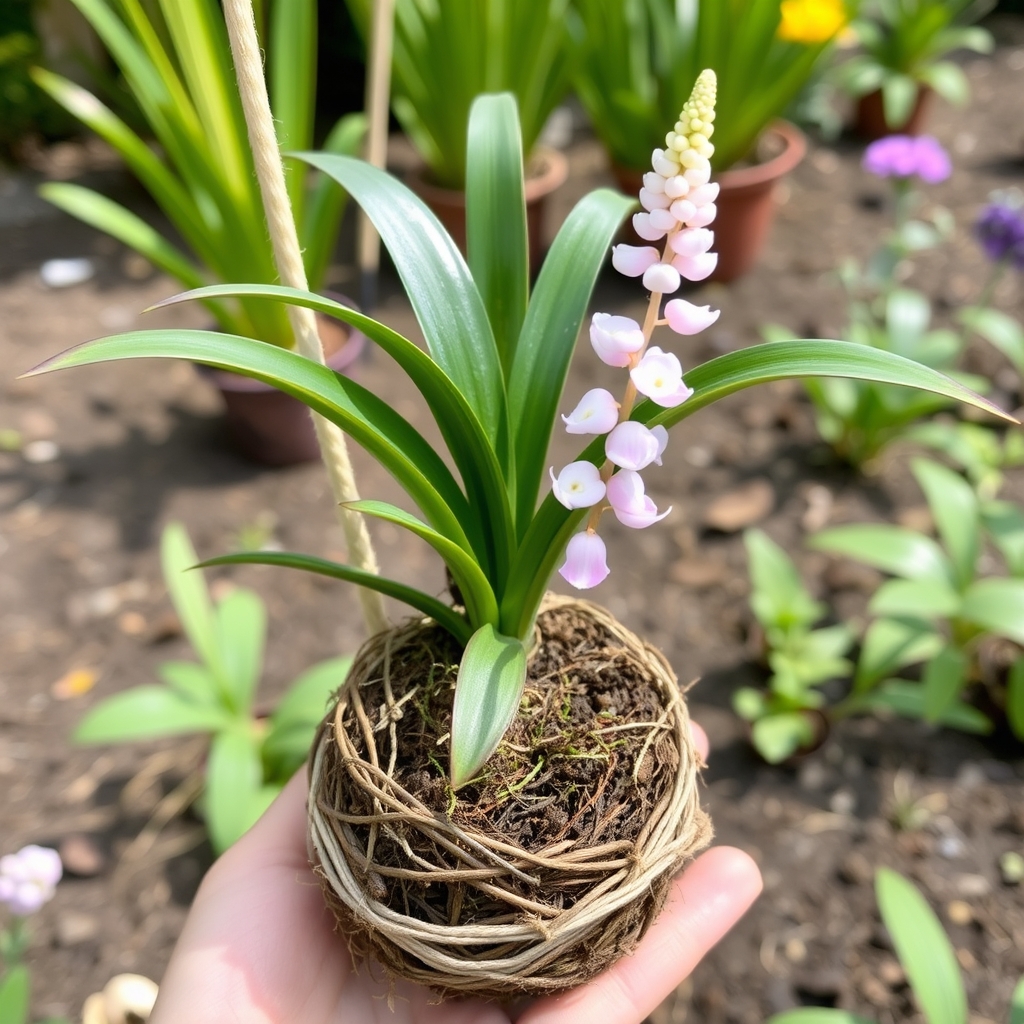 Kokedama Orchid
