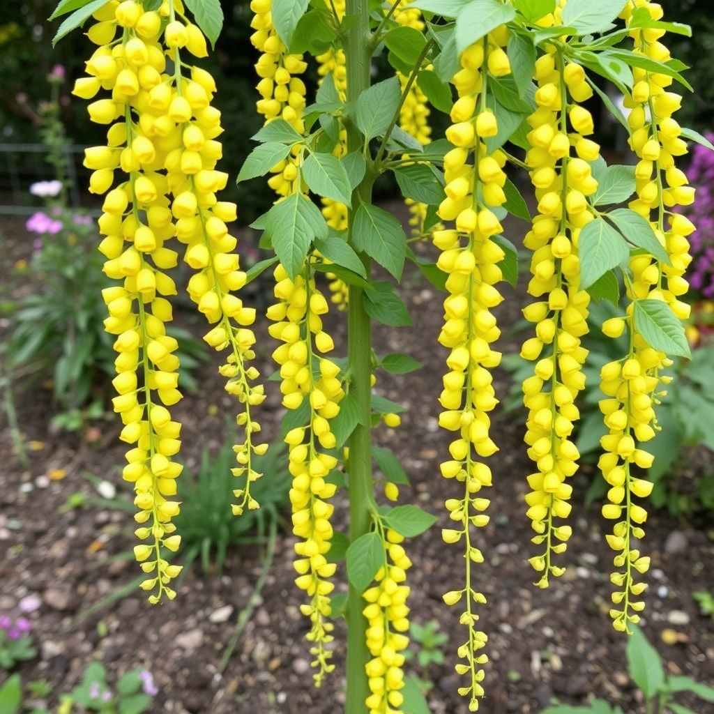 Laburnum ‘Yellow Rocket’ Space saving