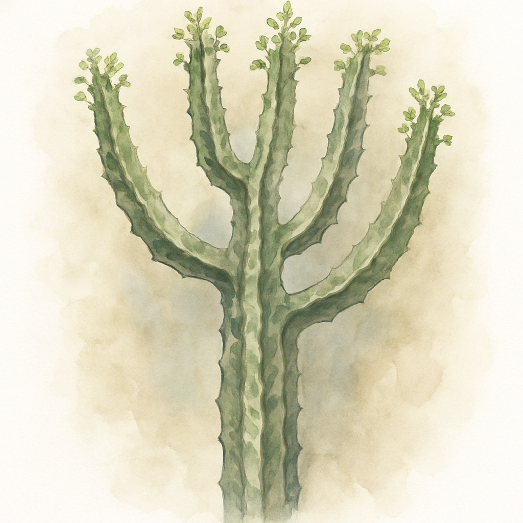 Large Marbled Candelabra Spurge