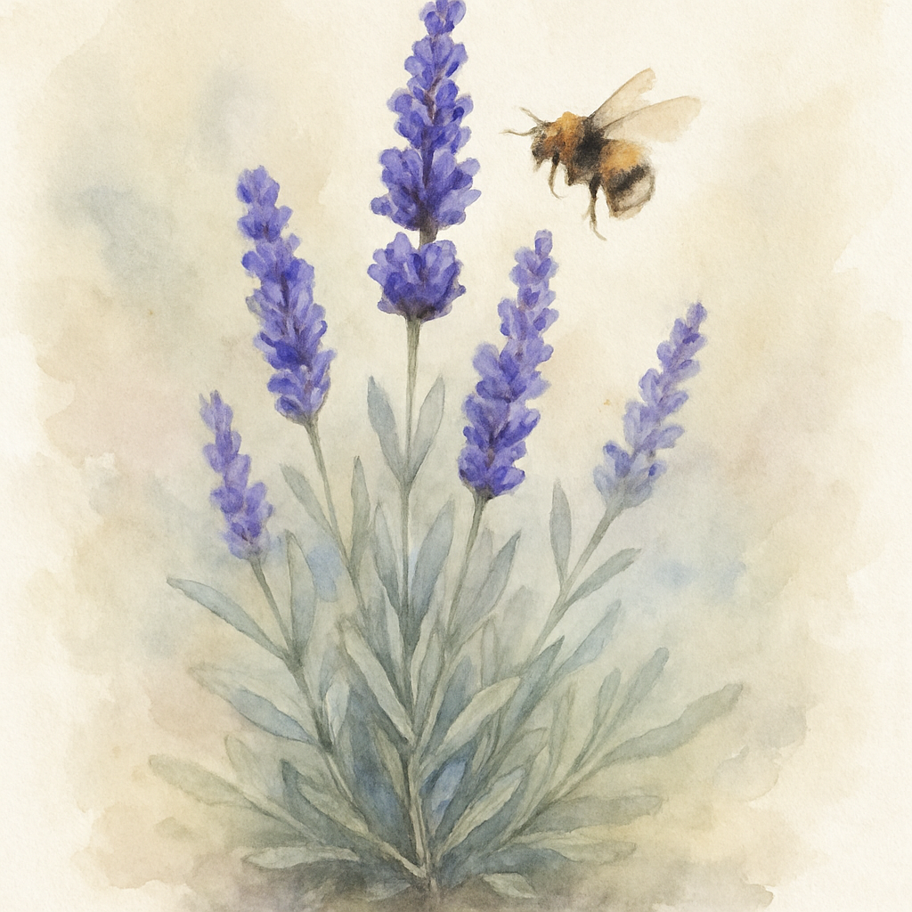 Lavender Bee Zee blue