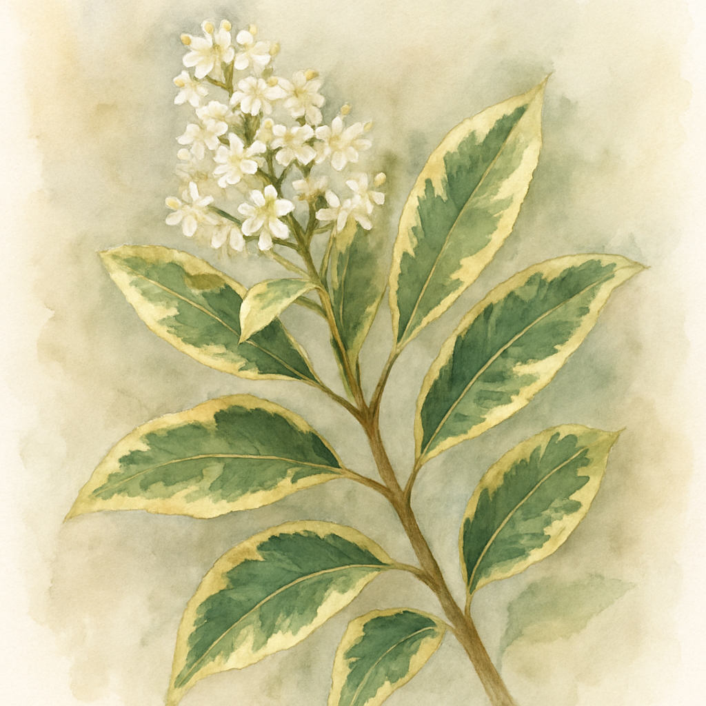 Ligustrum japonicum 'Excelsum Superbum'