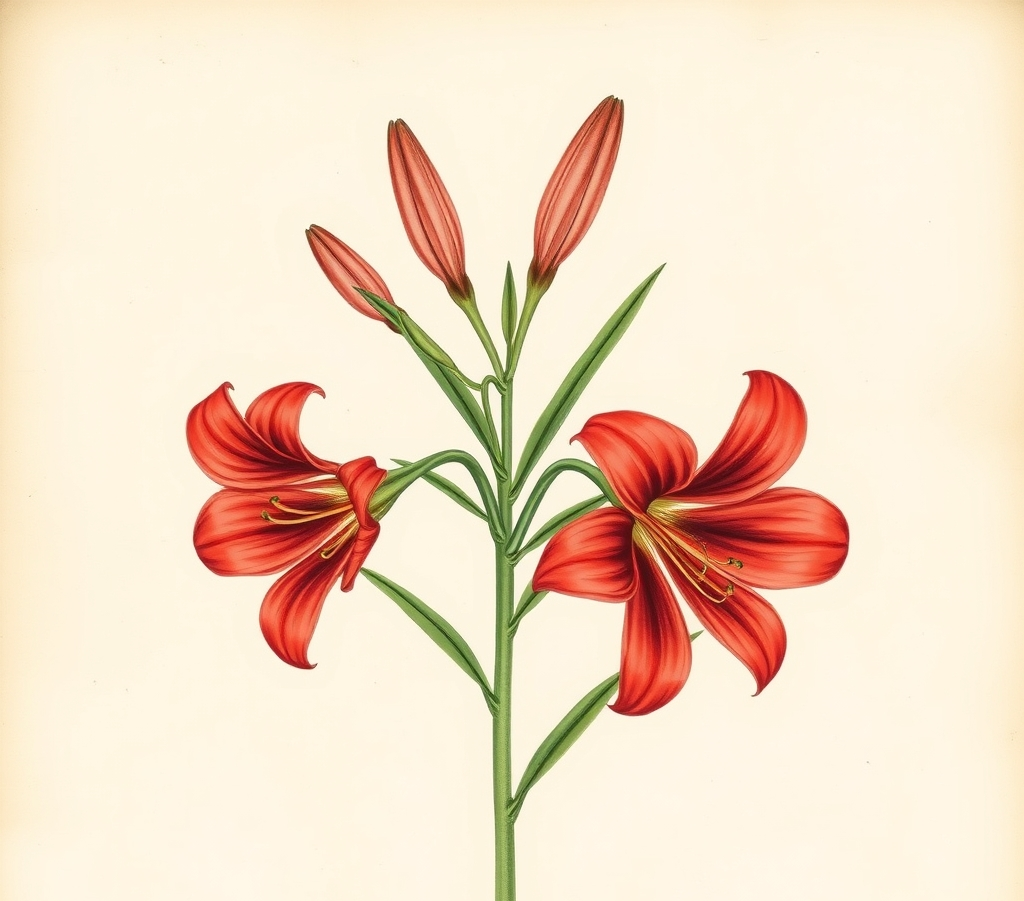 Lilium Double Asiatic ‘Red Twin’ — pack of 2